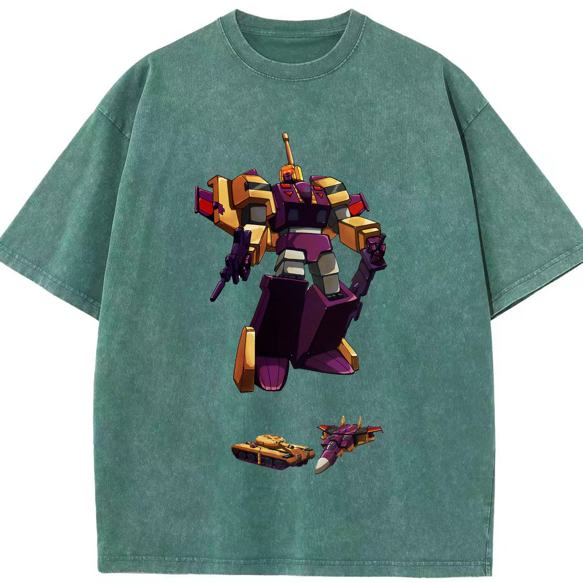 （画像用）  綿100% ヴィンテージ風 半袖Tシャツ（フロントプリント）